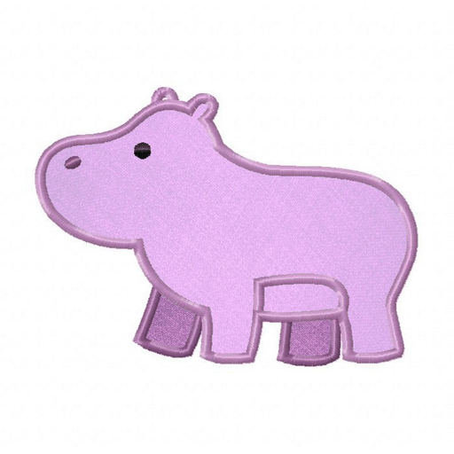 Cute Hippo Applique preview