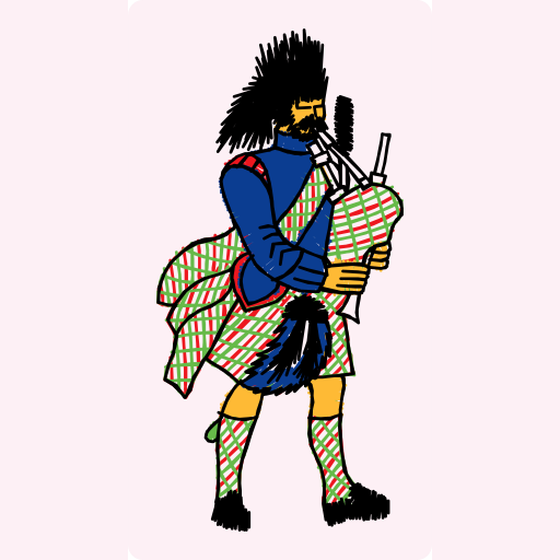 Scottish Highland Bagpiper preview