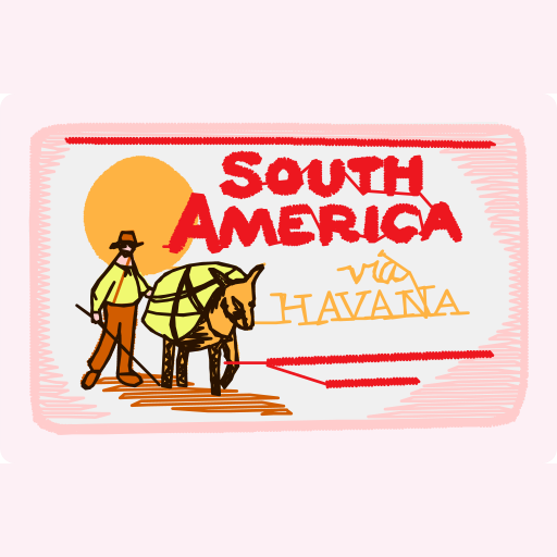 South America Vintage Travel Tag preview