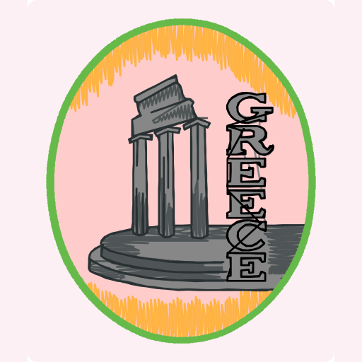 Greece Vintage Travel Badge preview