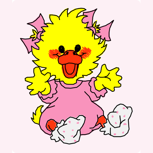 Cute Baby Chick in Pajamas preview
