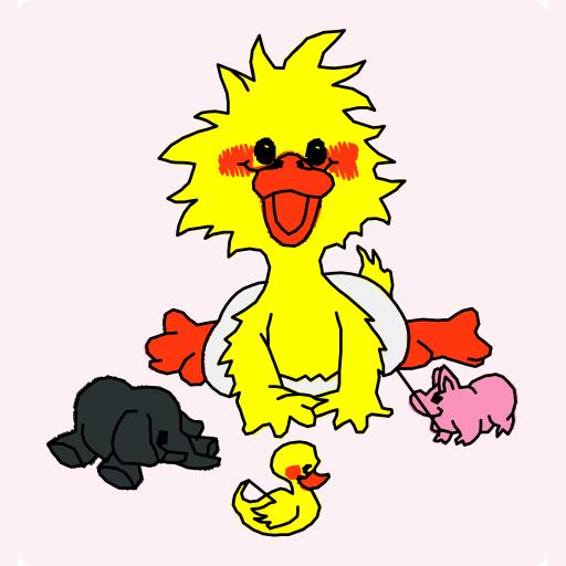Cute Baby Chick with Toy Animals preview