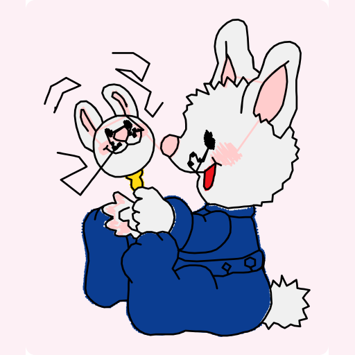 Cute Baby Bunny with Bunny Rattle preview