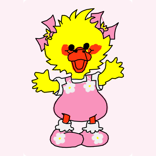 Cute Baby Chick in Overalls preview
