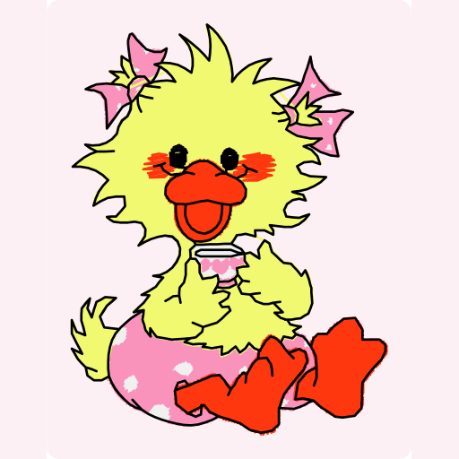 Cute Baby Chick with Teacup preview