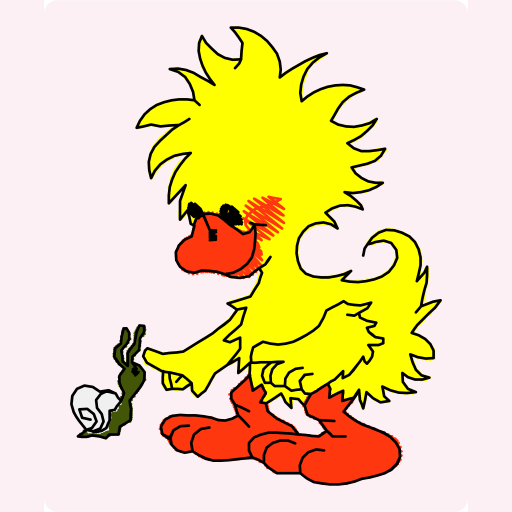 Curious Baby Chick with Snail preview