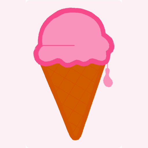 Cute Strawberry Ice Cream Cone preview