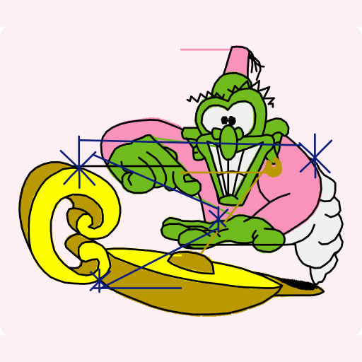 Funny Cartoon Parrot Surfing preview