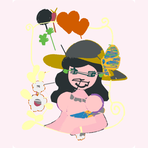 Garden Girl with Flowers preview
