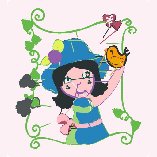 Garden Girl with Bird preview