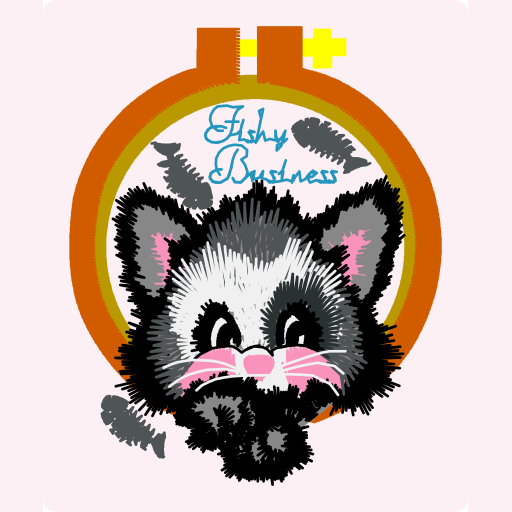 Sleepy Cat in Embroidery Hoop preview