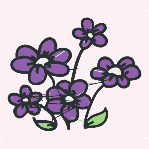 Purple Wildflower Cluster preview