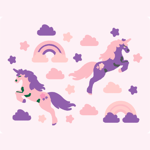 Magical Unicorn and Rainbow Collection preview