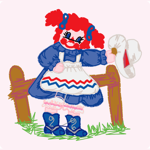 Raggedy Ann by the Fence preview