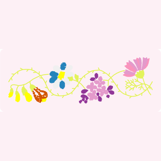 Delicate Wildflower Trio Embroidery preview