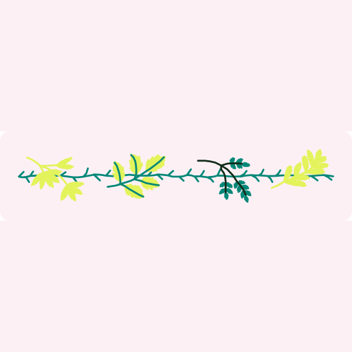 Delicate Green Botanical Vine Border preview