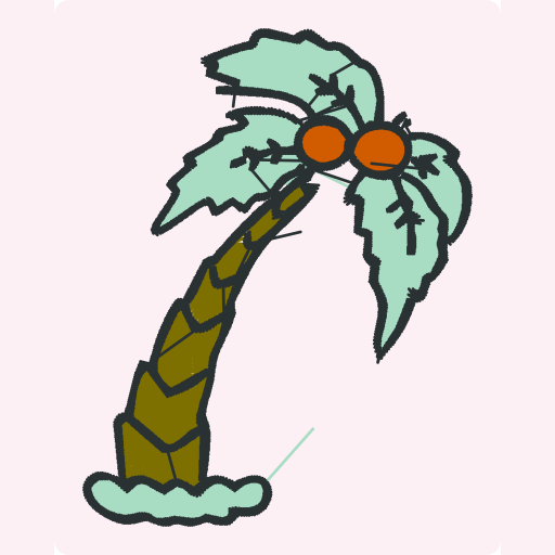 Tropical Palm Tree with Coconuts preview