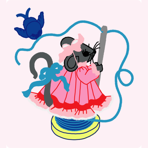 Mouse Threading a Needle on a Spool preview